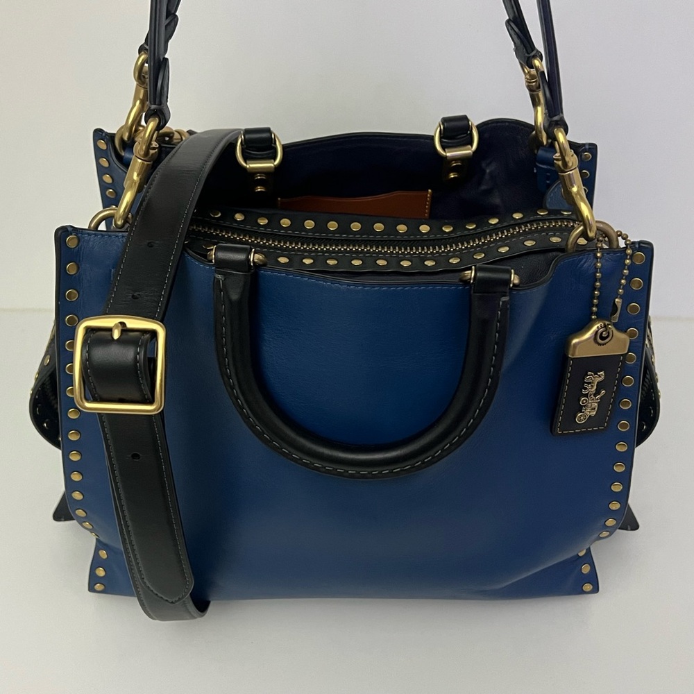 Coach Rogue 30 In Rivets & Wallet Set. Jennifer Lopez Collectors Special Edition - Picture 6 of 14